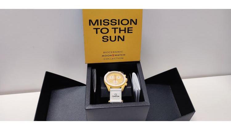 Omega Swatch Sun, nuovo completo di corredo.