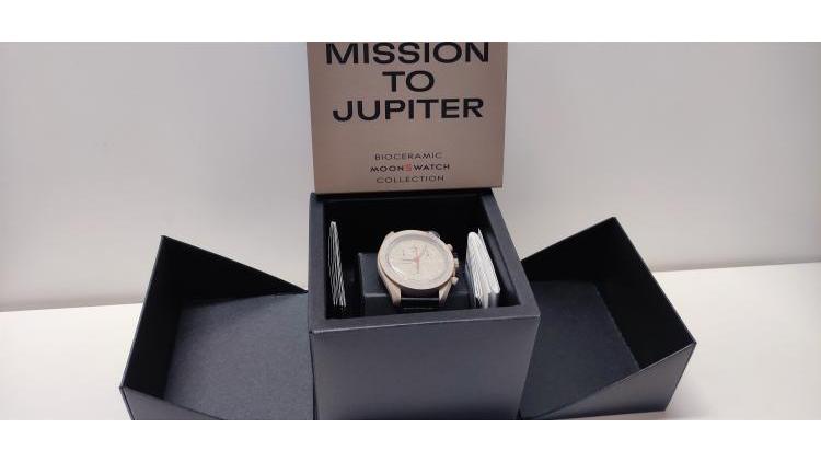 Omega Swatch Jupiter, completo di corredo.